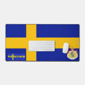 Zweeds wapenschild bureaumat (Keyboard & Muis)