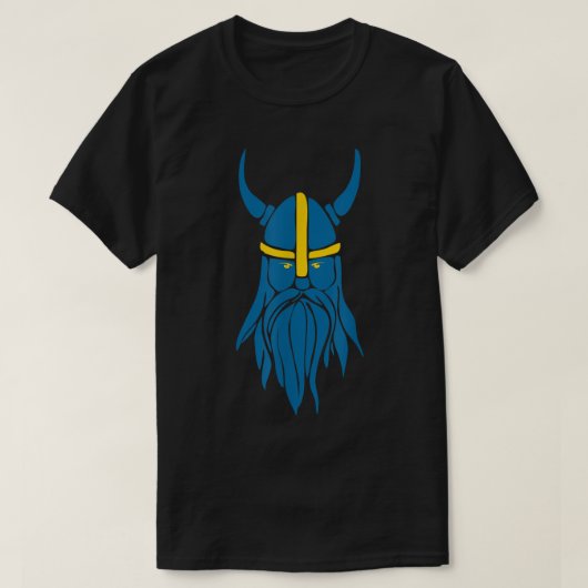 Zweeds Zweden Viking Helmet Horns Scandinavi T-shirt (Design voorkant)