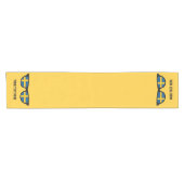 Zweedse aangepaste tabelrunners met schaduwen korte tafelloper (Horizontaal)