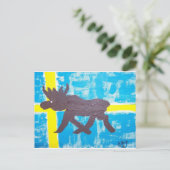 Zweedse Amerikaanse elanden Briefkaart (Staand voorkant)