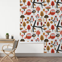 Zweedse Bos Scandinavische Uilen Whimsical