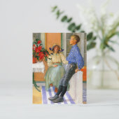 Zweedse broer en zuster 1911 briefkaart (Staand voorkant)