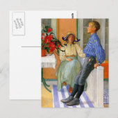 Zweedse broer en zuster 1911 briefkaart (Voorkant / Achterkant)