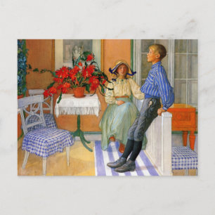 Zweedse broer en zuster 1911 briefkaart