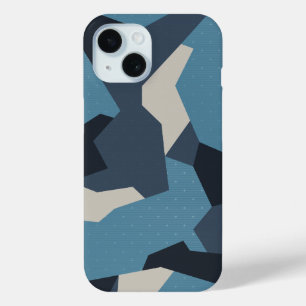 Zweedse Camo Advanced Blue iPhone 15 Case