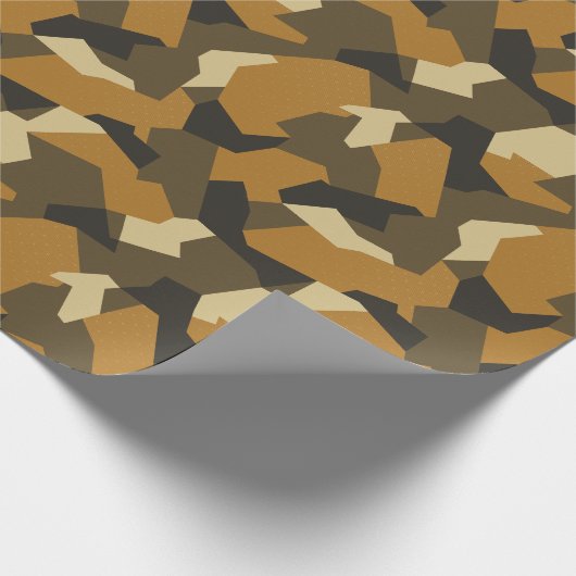 Zweedse Camo Advanced Brown Cadeaupapier (Hoek)