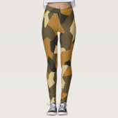 Zweedse Camo Advanced Brown Leggings (Voorkant)