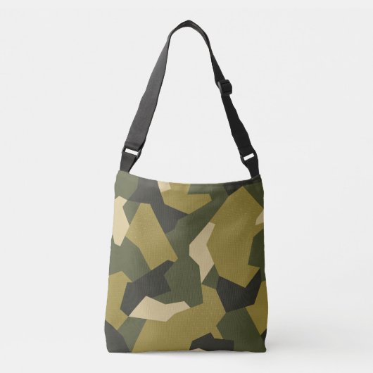 Zweedse Camo Advanced Green Crossbody Tas (Voorkant)