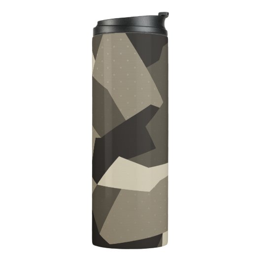 Zweedse Camo Advanced Grey Thermosbeker (Gedraaid links)