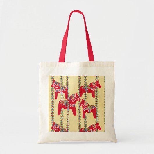 Zweedse Canvas tas Dala Horse (Voorkant)