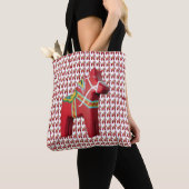Zweedse Canvas tas Dala Horse (Dichtbij)