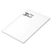 Zweedse Cartoon Vallhund Dog Notitieblok (Schuin)