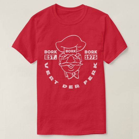 Zweedse Chef Bork Bork Bork T-shirt (Design voorkant)