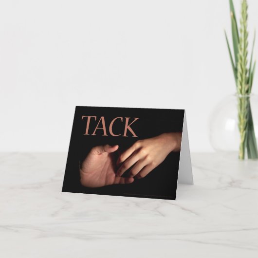 Zweedse creditcard bedankkaart (Voorkant)