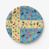 Zweedse cultuurgoederen met vlag papieren bordje (Voorkant)