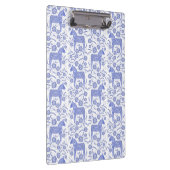 Zweedse Dala Horse Blue en White Folk Style Klembord (Rechts)
