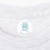 Zweedse Dala Horse Green en White Custom Name Labels (Aangebracht)