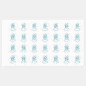 Zweedse Dala Horse Green en White Custom Name Labels (Vel)