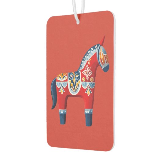 Zweedse Dala Horse luchtverfrisser Dalmålning stij (Links)