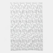 Zweedse Dala Horse Print Theedoek (Verticaal)