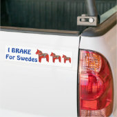 Zweedse Dala Paard Scandinavisch Bumpersticker (Op Truck)