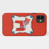 Zweedse Dala-paard volks kunst omlijst Case-Mate iPhone Case (Achterkant (horizontaal))