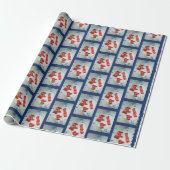 Zweedse Dala-paarden Cadeaupapier (Uitgerold)