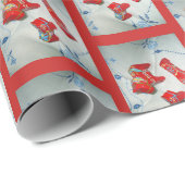Zweedse Dala-paarden Cadeaupapier (Rol Hoek)