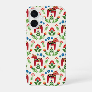 Zweedse Dala-paarden Rood iPhone 16 Hoesje
