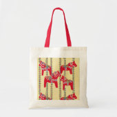 Zweedse Dala Paardentassen Tote Bag (Voorkant)
