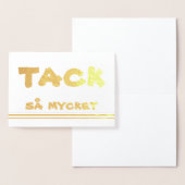 Zweedse dank voor Gold Folie Kaarten (Display)