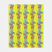 Zweedse Design, Dala Horses Fleece Deken (Voorkant)