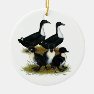 Zweedse eenden keramisch ornament