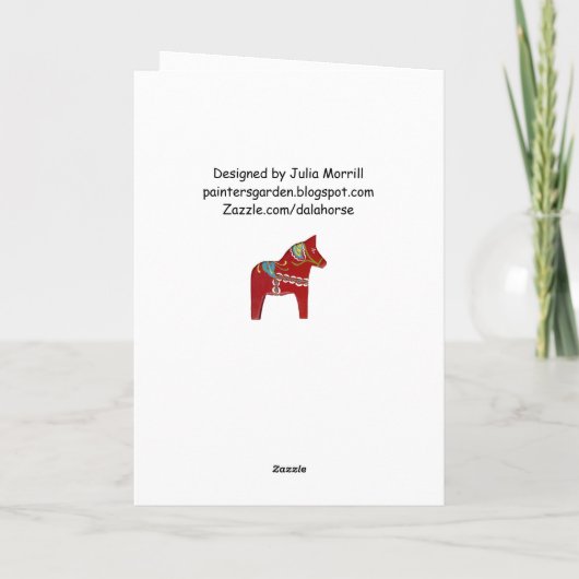 Zweedse en Engelse kerstKaart Feestdagen Kaart (Achterkant)