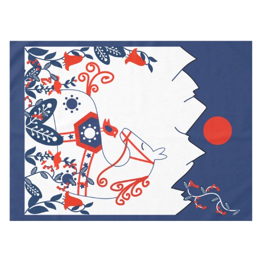 Zweedse en Finse volkskunst Tafelkleed (Voorkant (Horizontaal))