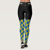 Zweedse en Zweedse vlag mode, sport- en reisfan Leggings (Achterkant)