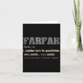Zweedse Farfar Grappige Definitie Opa Cadeau Kaart (Voorkant)
