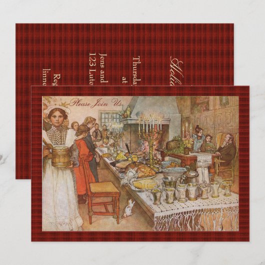  Zweedse feestdag Brunch door Carl Larsson Kaart (Voorkant / Achterkant)