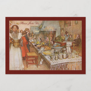 Zweedse feestdag Brunch door Carl Larsson Kaart