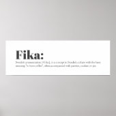 Zweedse FIKA-definitie Poster (Voorkant)