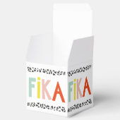 Zweedse fika kleuren bedankdoosjes (Geopend)