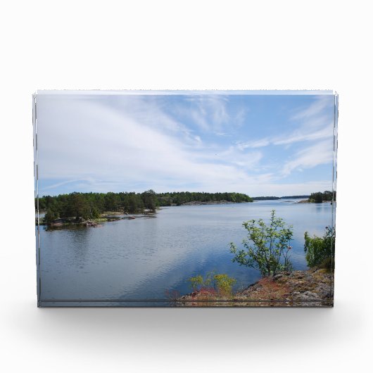 Zweedse fjord fotoblokken (Voorkant)
