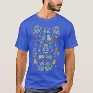 Zweedse Folk Cats meisje T-shirt