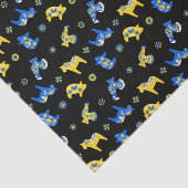 Zweedse folk dala dieren tissuepapier (Detail)