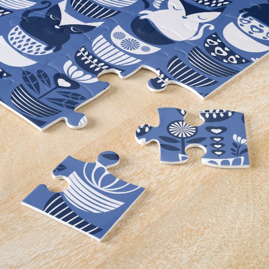 Zweedse folkkatten I Legpuzzel (Zijkant)