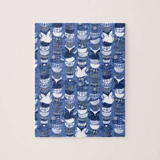 Zweedse folkkatten I Legpuzzel (Verticaal)