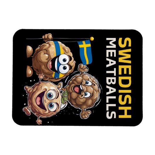 zweedse gehaktballen magneet (Horizontaal)