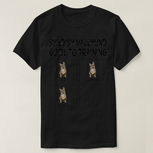 Zweedse gids voor opleiding van honden t-shirt (Design voorkant)