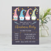 Zweedse Gnomen Corporate Kerstparty Kaart (Staand voorkant)