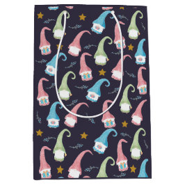 Zweedse Gnomen Pattern Gift Bag Medium Cadeauzakje